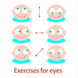 Eyes exercises is needed for healthy facial muscles